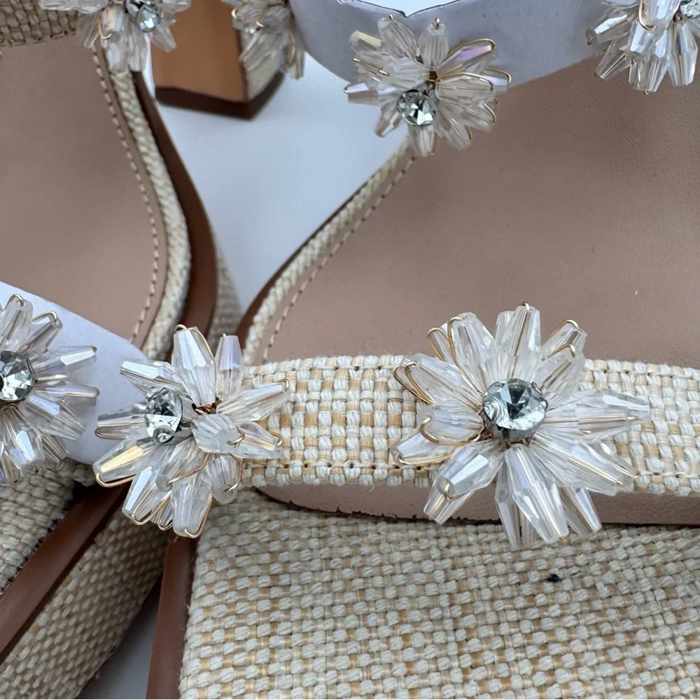 NEW in box. Size 9 The Steady Flower Sandal by Katy Perry